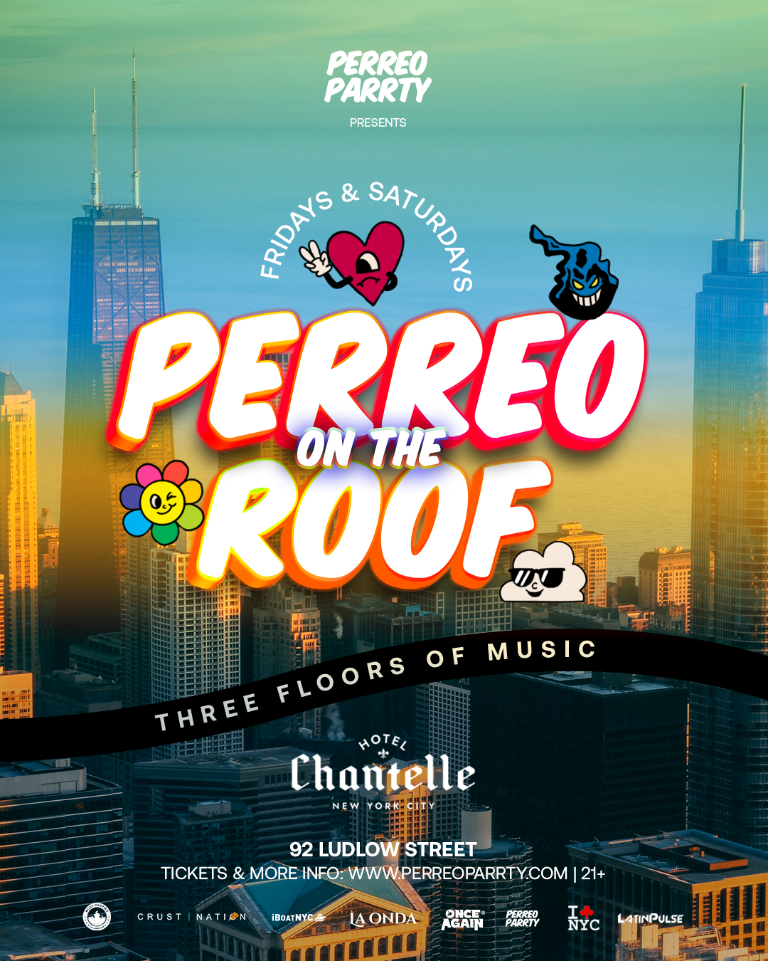 PERREO on the ROOF - Latin & Reggaeton - Dance Party at Hotel Chantelle