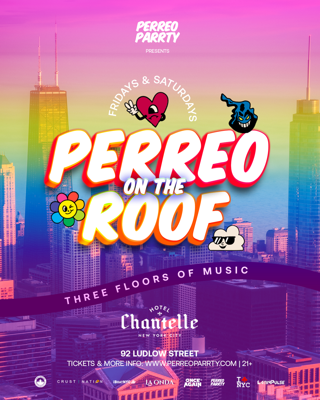 PERREO on the ROOF - Latin & Reggaeton - Dance Party at Hotel Chantelle