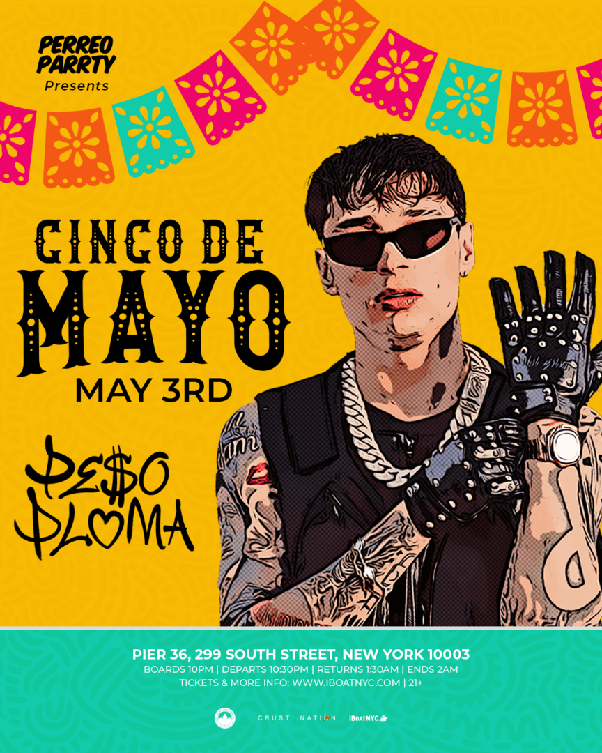 PESO PLUMA Tribute Boat Party - Cinco De Mayo Yacht Cruise