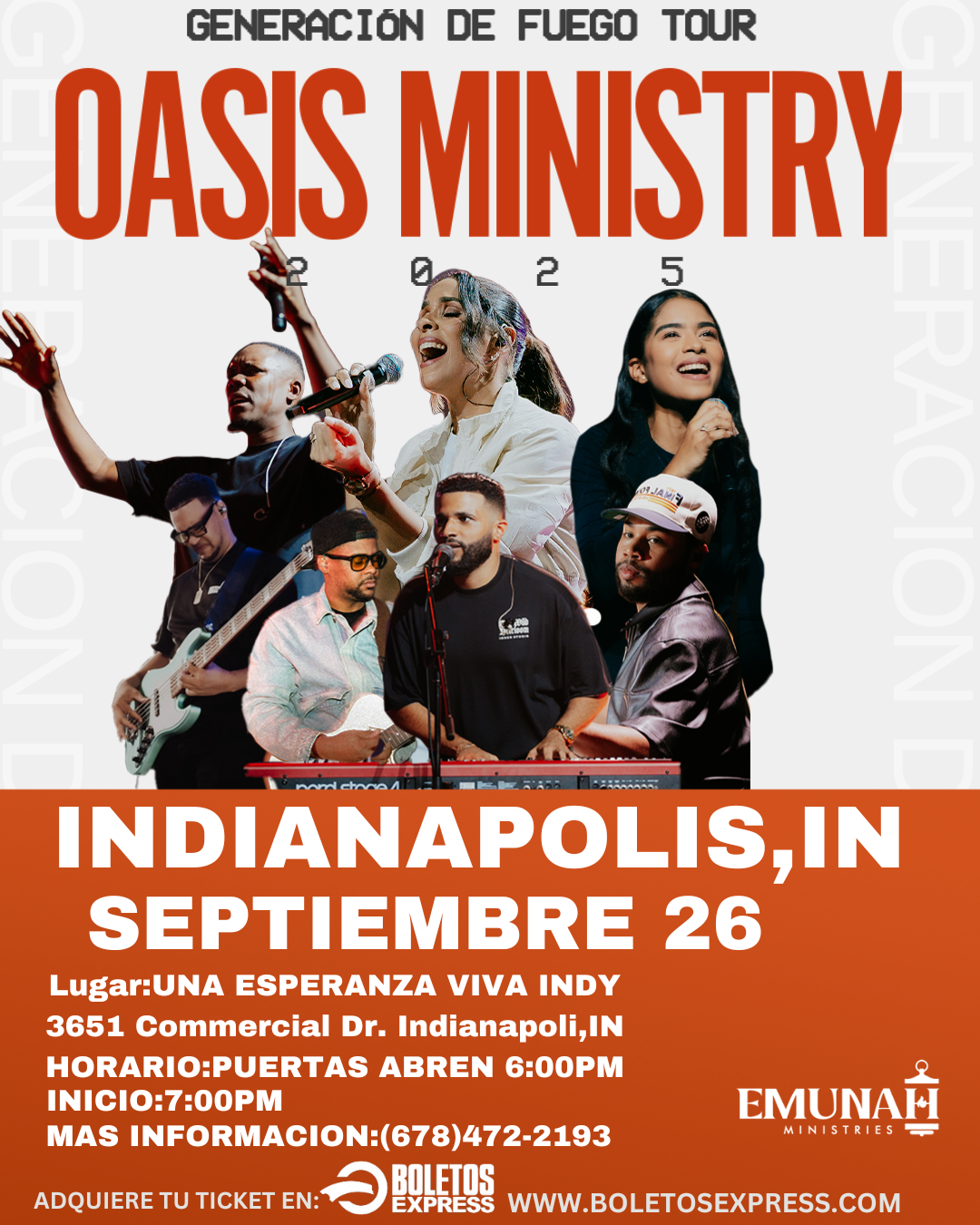 GENERACION DE FUEGO-OASIS MINISTRY INDIANAPOLIS