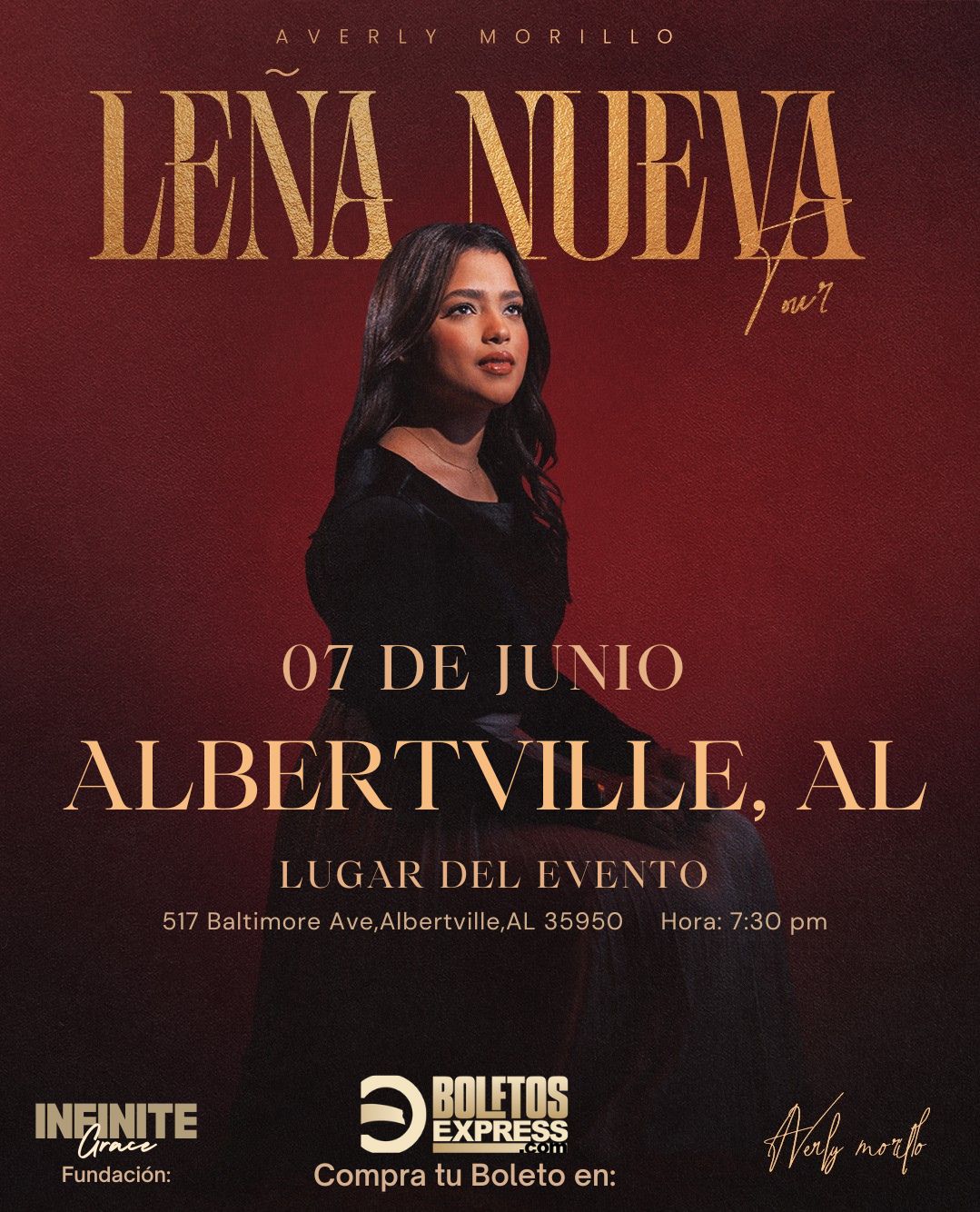 Buy tickets for AVERLY MORILLO-Tour 2025 Leña Nueva AVERLY MORILLO-Tour 2025 Leña Nueva
