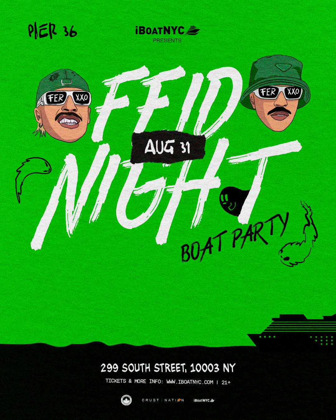 FEID TRIBUTE - Labor Day Latin & Reggaeton Boat Party Yacht Cruise NYC