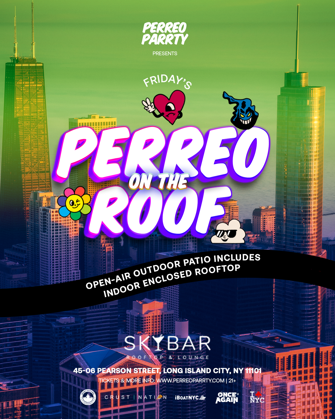 Perreo on the Roof - Latin & Reggaeton Rooftop Dance Party Long Island City