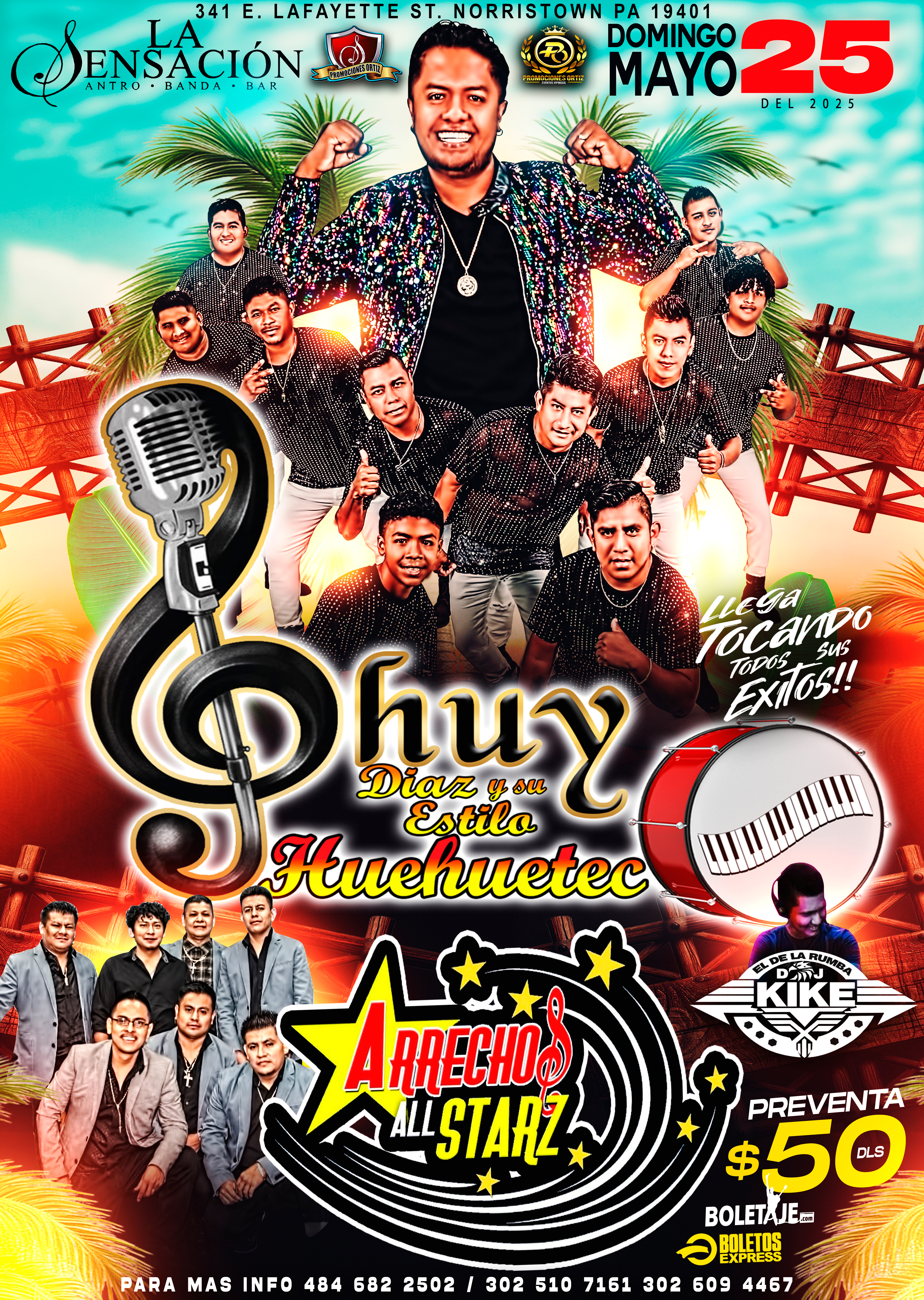 CHUY DIAZ Y SU ESTILO HUEHUETEC & ARRECHO ALL STARZ