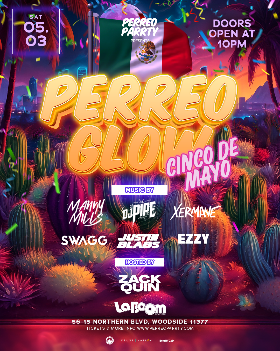 PERREO GLOW - Cinco de Mayo @ La Boom - Latin & Reggaeton Dance Party NYC