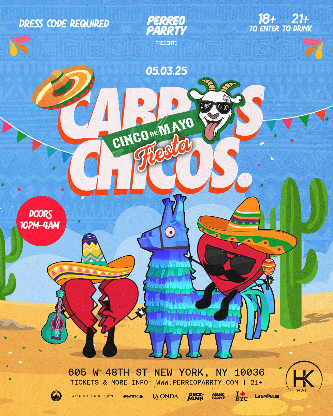 HK Hall presents: Cabros Chicos Cinco De Mayo - Reggaeton Dance Party | 18+