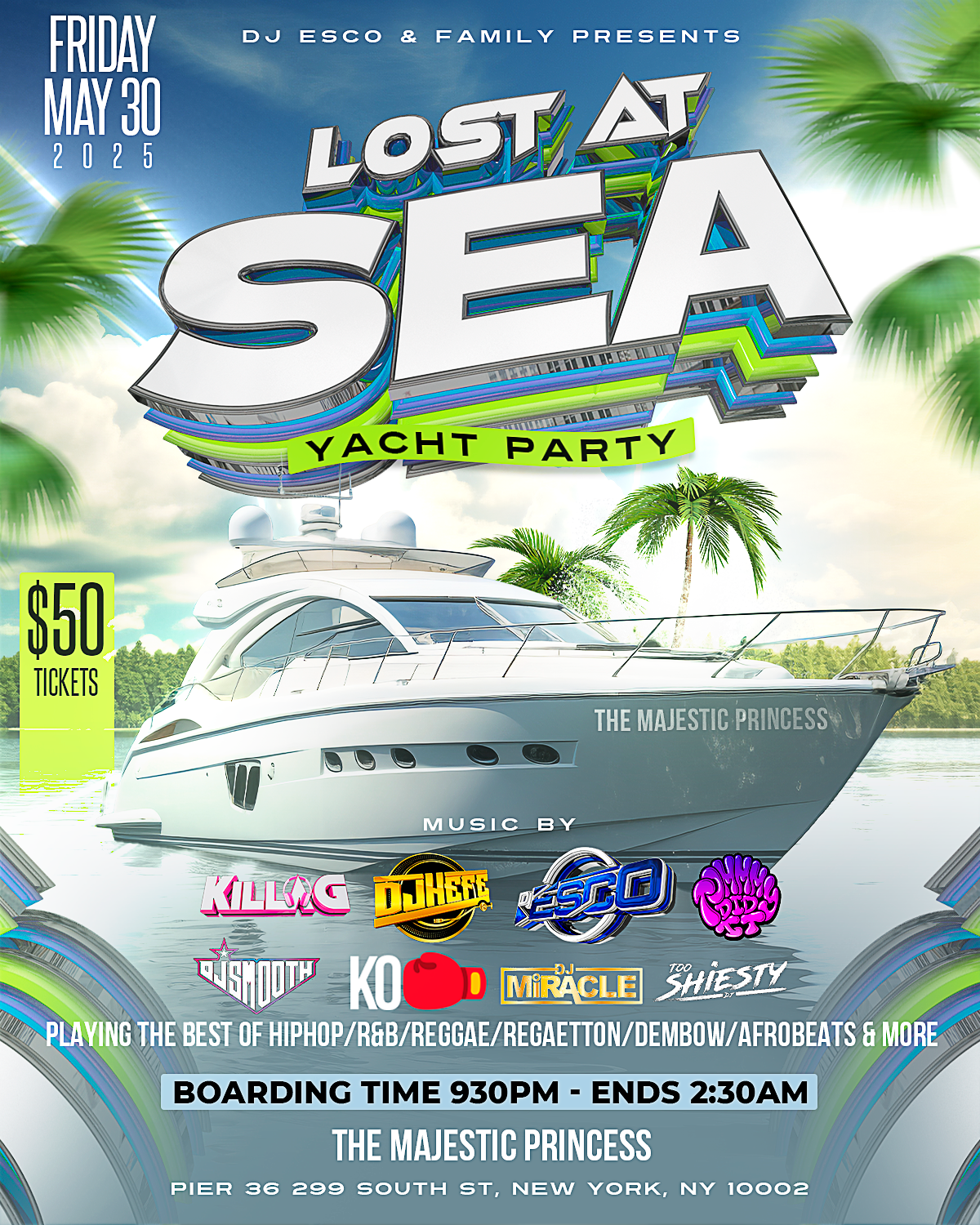 LOST AT SEA YACHT PARTY