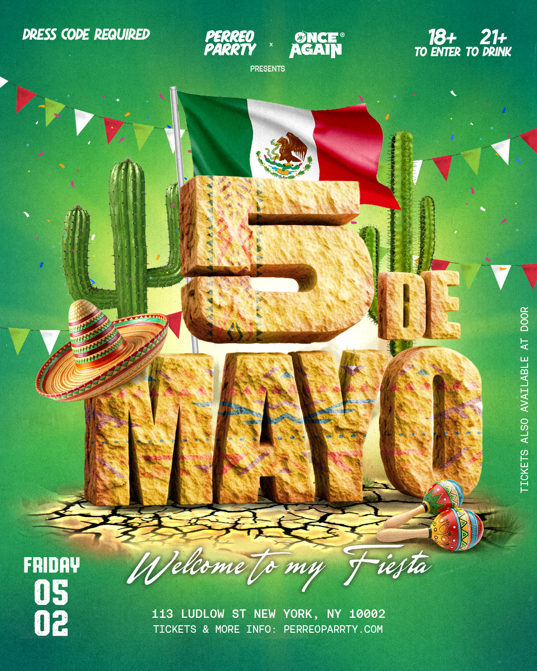 Welcome to my Fiesta Cinco de Mayo  Reggaeton Dance Party in NYC - 18+