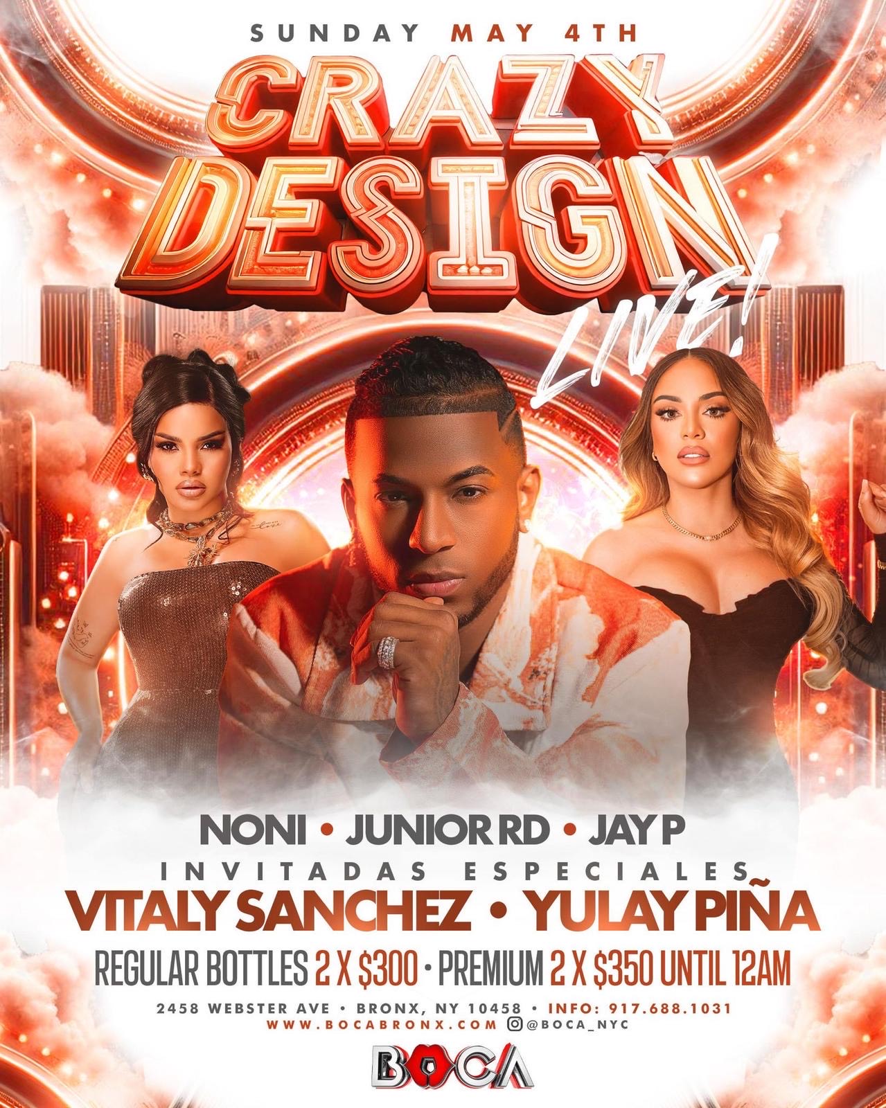 CRAZY DESIGN LIVE | NONI • JUNIOR RD • JAY P