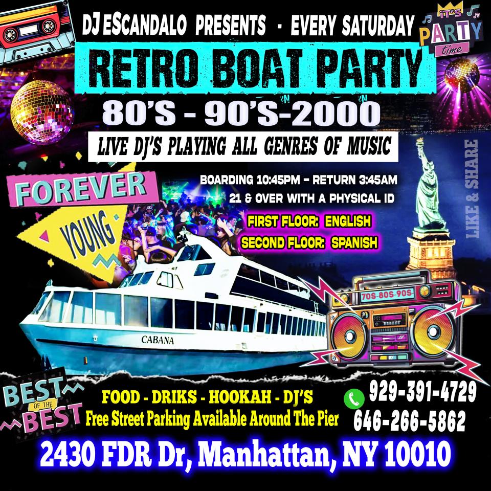 Retro Boat Party - Saturday, May 3