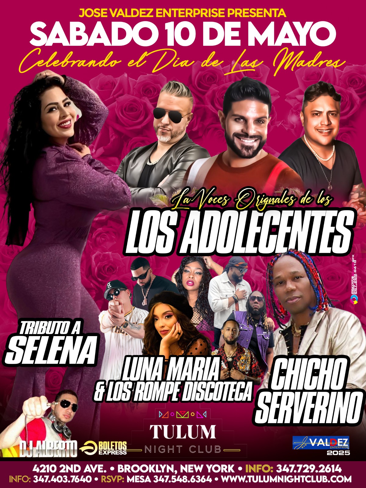 LOS ADOLECENTES | CHICHO SEVERENO | LUNA MARIA & LOS ROMPE DISCOTECA & TRIBUTO A SELENA