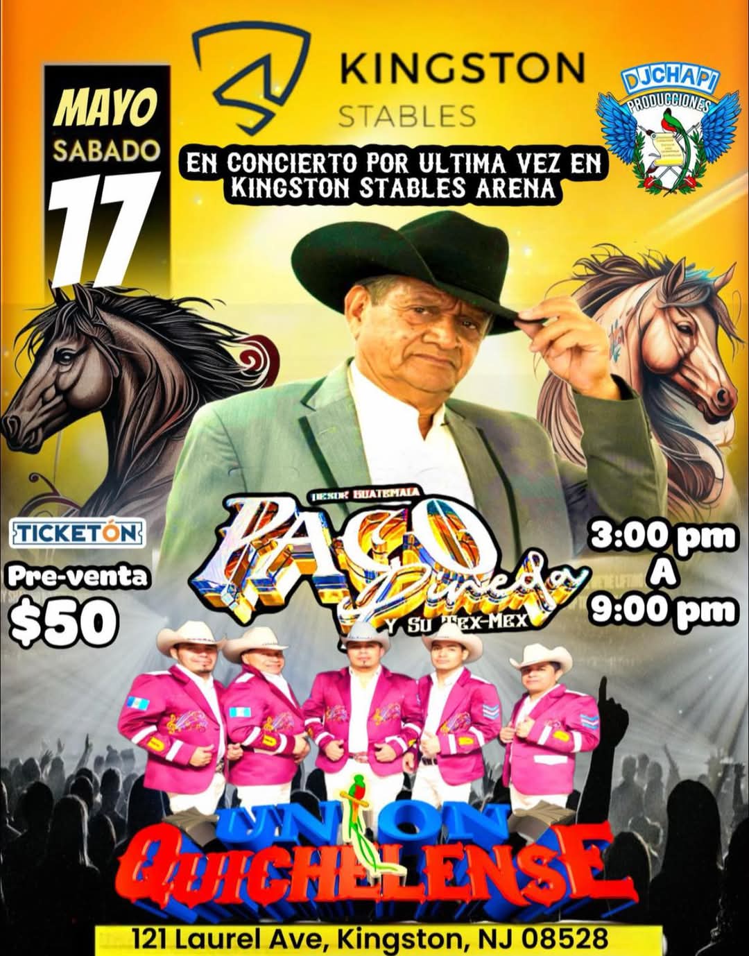 Buy tickets for PACO PINEDA / UNION QUICHELENSE / ALEYMI FUNEZ. PACO PINEDA / UNION QUICHELENSE / ALEYMI FUNEZ.