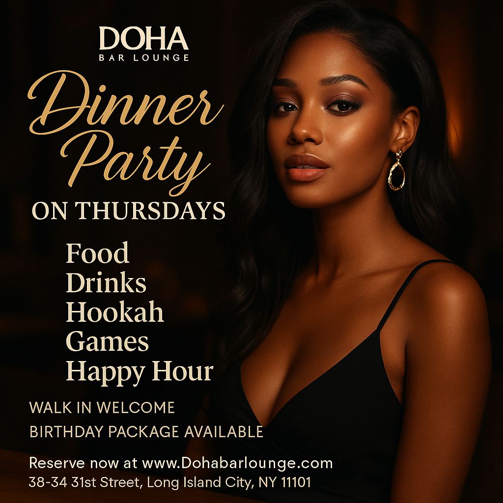 Thursday Dinner Party at Doha Bar Lounge