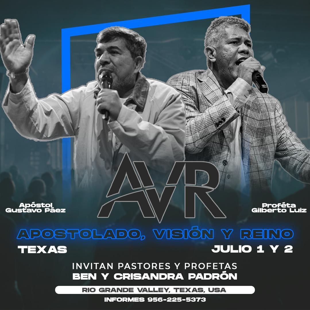 AVR TEXAS 2025 APOSTOL GUSTAVO PAEZ & PROFETA GILBERTO  LUIZ