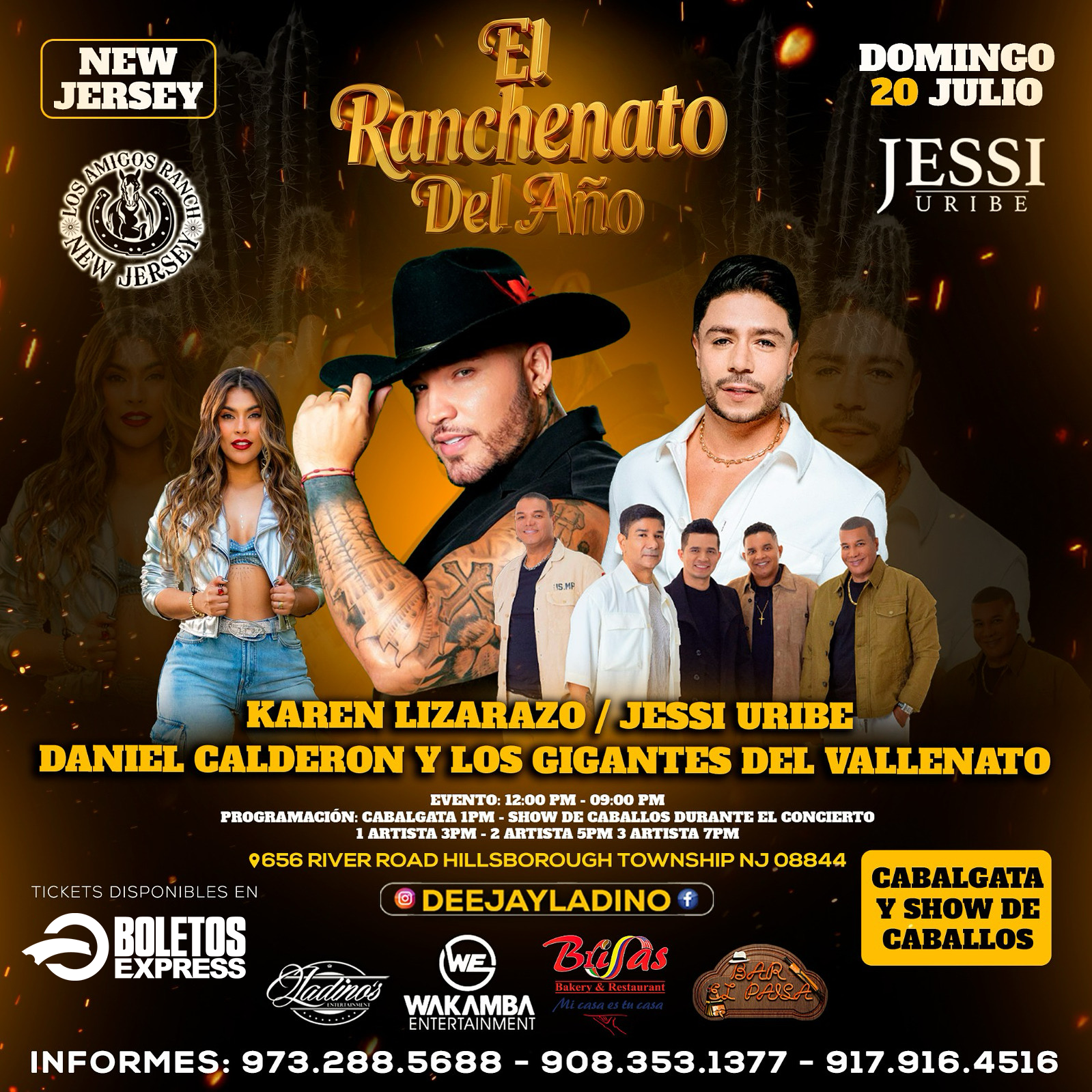 Buy tickets for JESSI URIBE | KAREN LIZARAZO | DANIEL CALDERON | LOS GIGANTES DEL VALLENATO JESSI URIBE | KAREN LIZARAZO | DANIEL CALDERON | LOS GIGANTES DEL VALLENATO