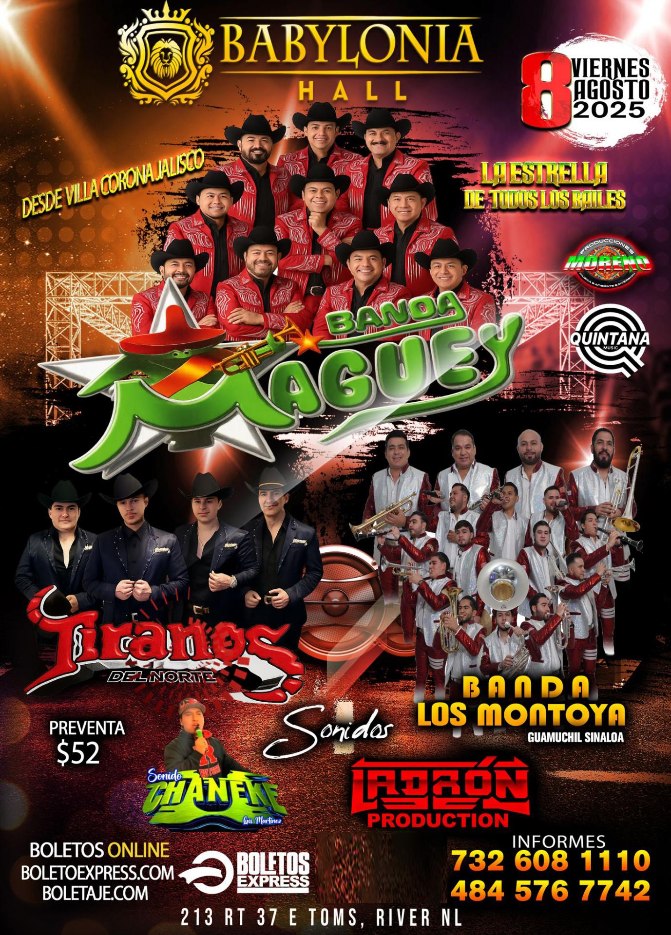 Buy tickets for BANDA MAGUEY | TiRANOS DEL NORTE & BANDA LA MONTOYA BANDA MAGUEY | TiRANOS DEL NORTE & BANDA LA MONTOYA